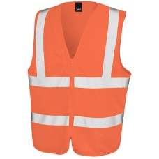 Zipped hi-vis vest - Yellow  S/M,  L/XL or 2XL/3XL BSG
